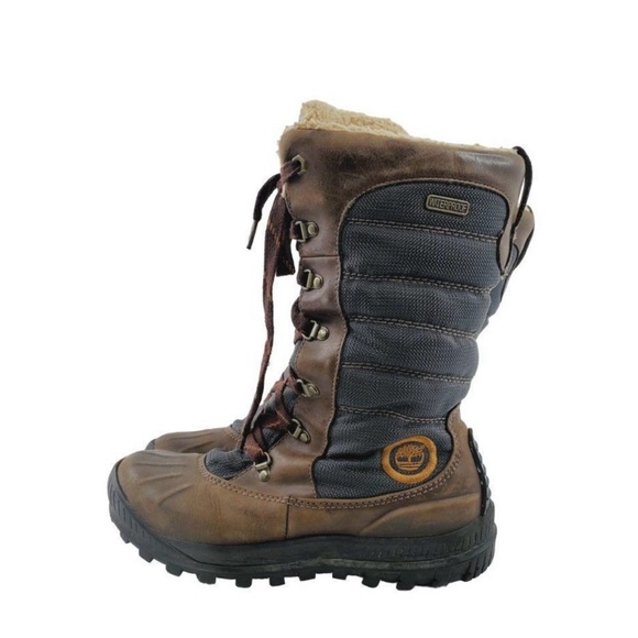 Timberland Women's Brown Mount Holly Leather Mid-Calf Winter Boots - Picture 5 of 5